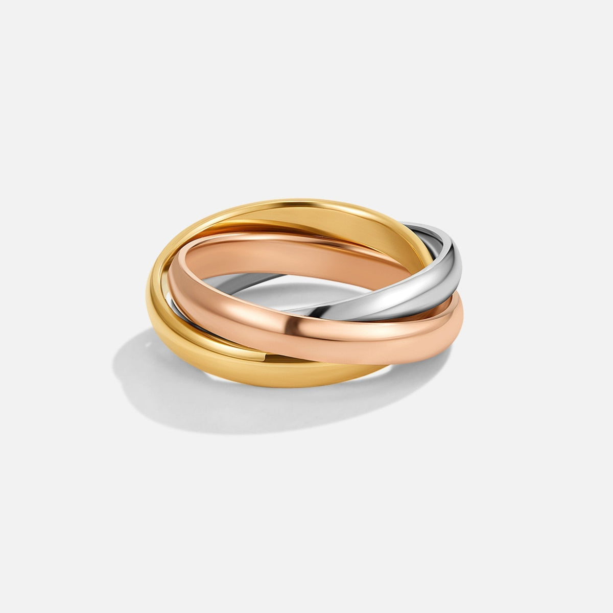 Elena – Eleganter dreifacher Ring in drei Farben