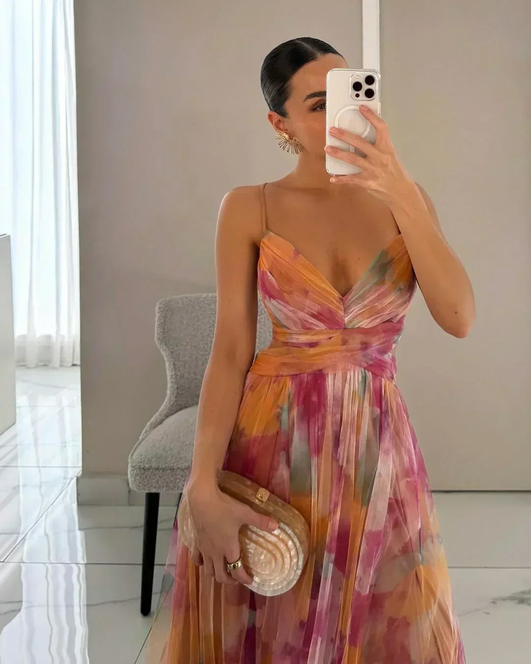 Brienne - Maxikleid für Damen, Elegant & Geschichtet