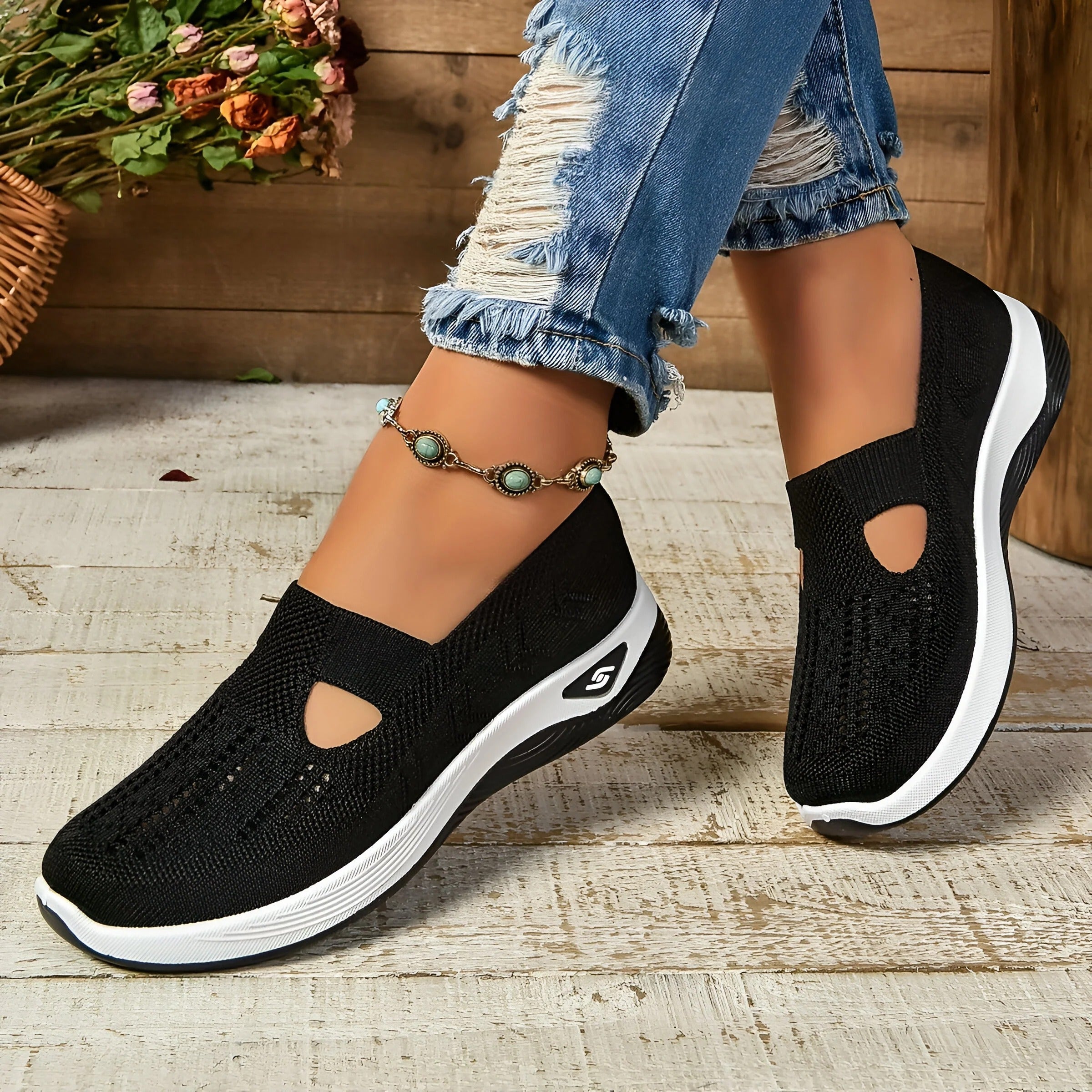 Nora – Damen Flache Schuhe für Alltag und Freizeit