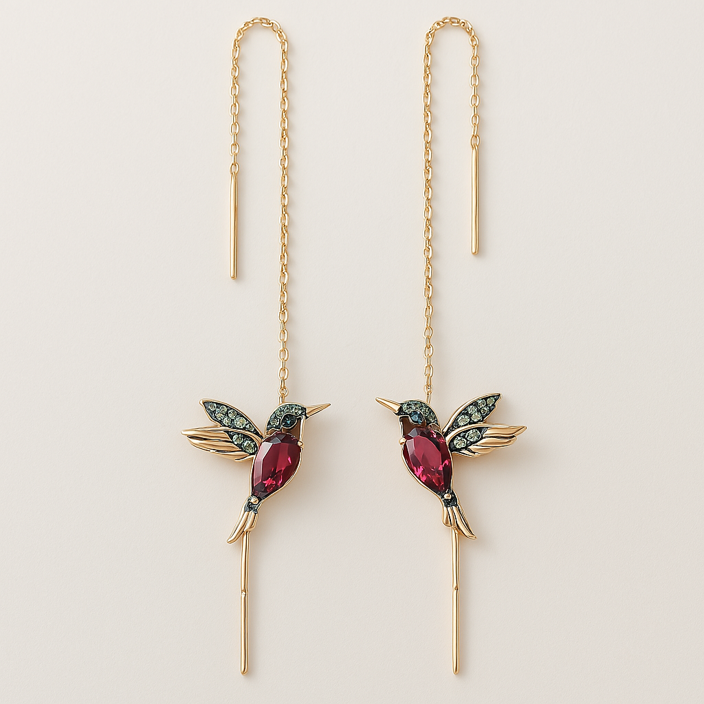 Elayne – Ohrringe mit Emaille und Zirkonia
