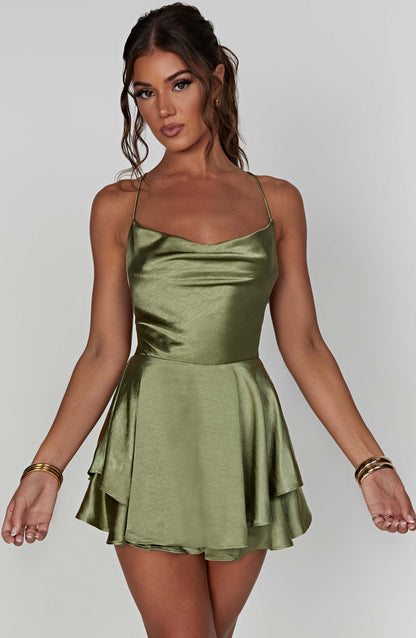 Emilia - Satin-Minikleid