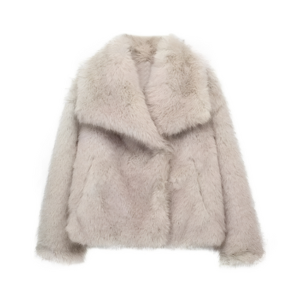 Corina - Stilvoller kurzer Mantel mit Revers für Damen