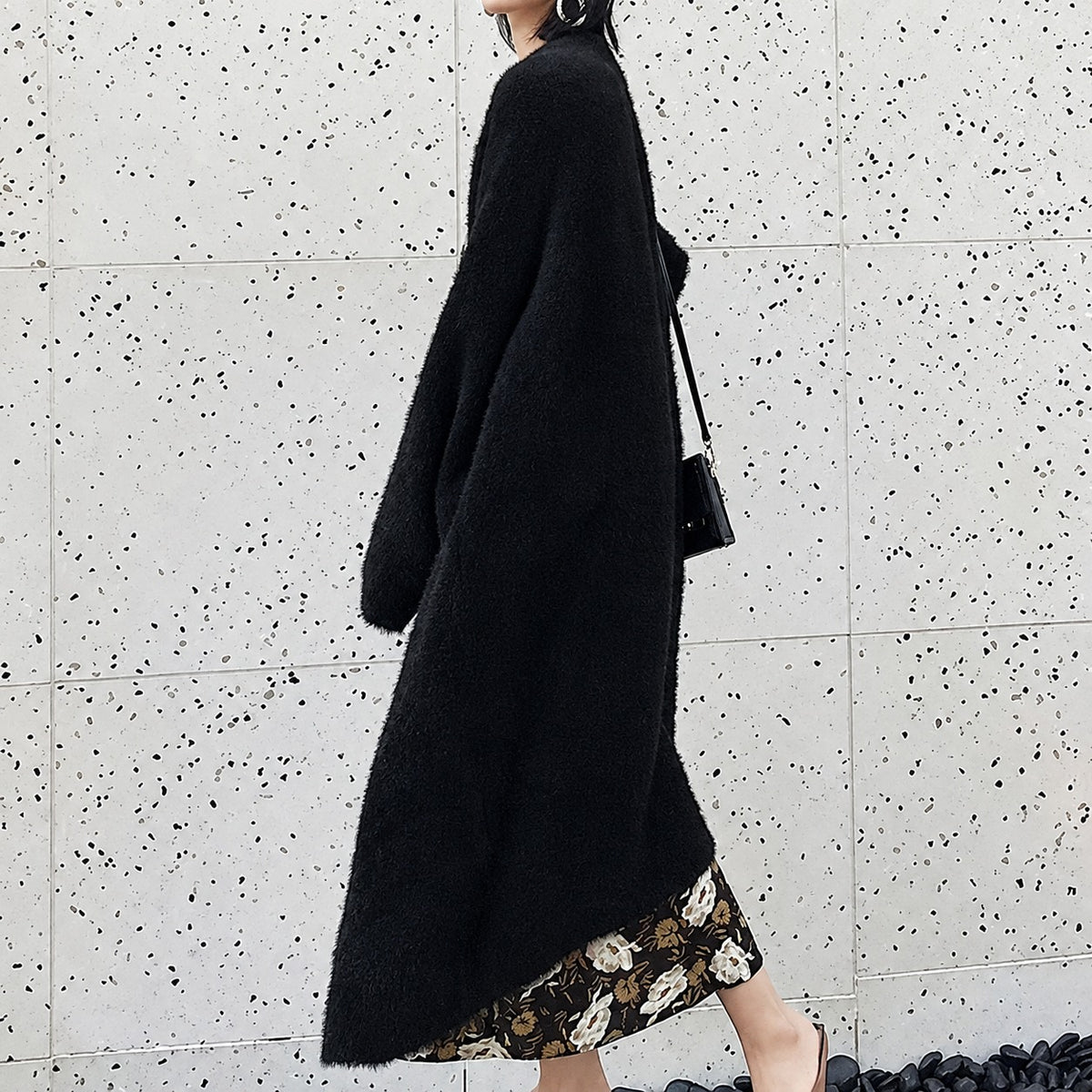 Damen Longcardigan mit Oversized-Passform - Offener Schnitt, Lässiges Layering