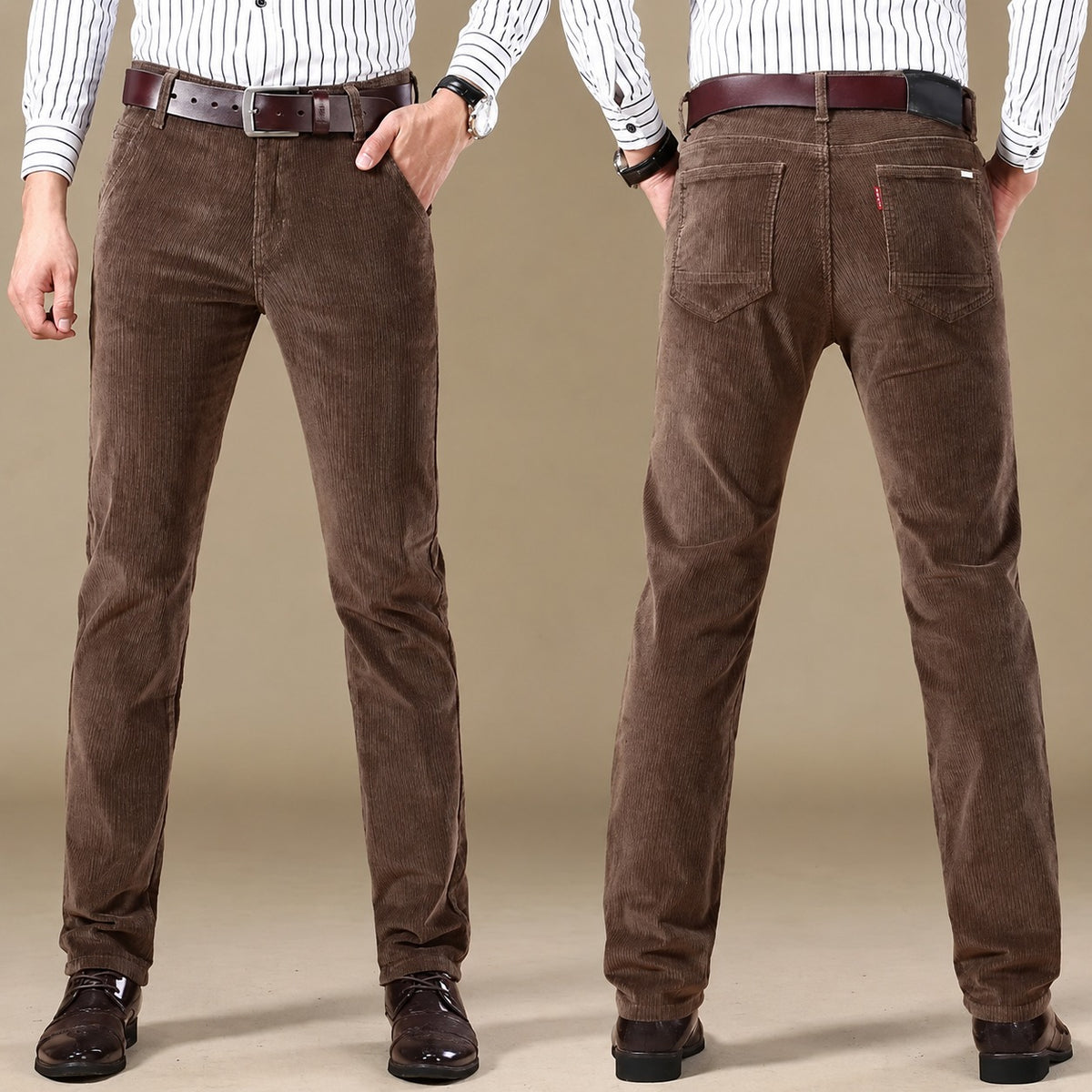 Herren Chino-Hosen - Tailored Fit mit 5-Taschen und modernem Schnitt