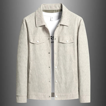 Herren Jacke Leicht mit Knopfverschluss und Brusttaschen