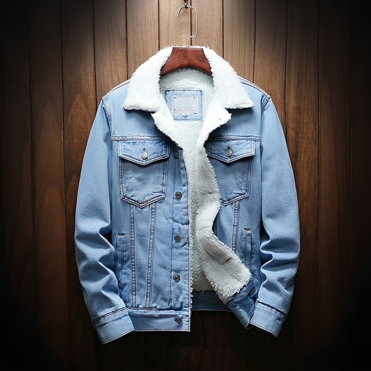 Herren Jacke mit klassischem Schnitt, Knopfverschluss und Brusttaschen