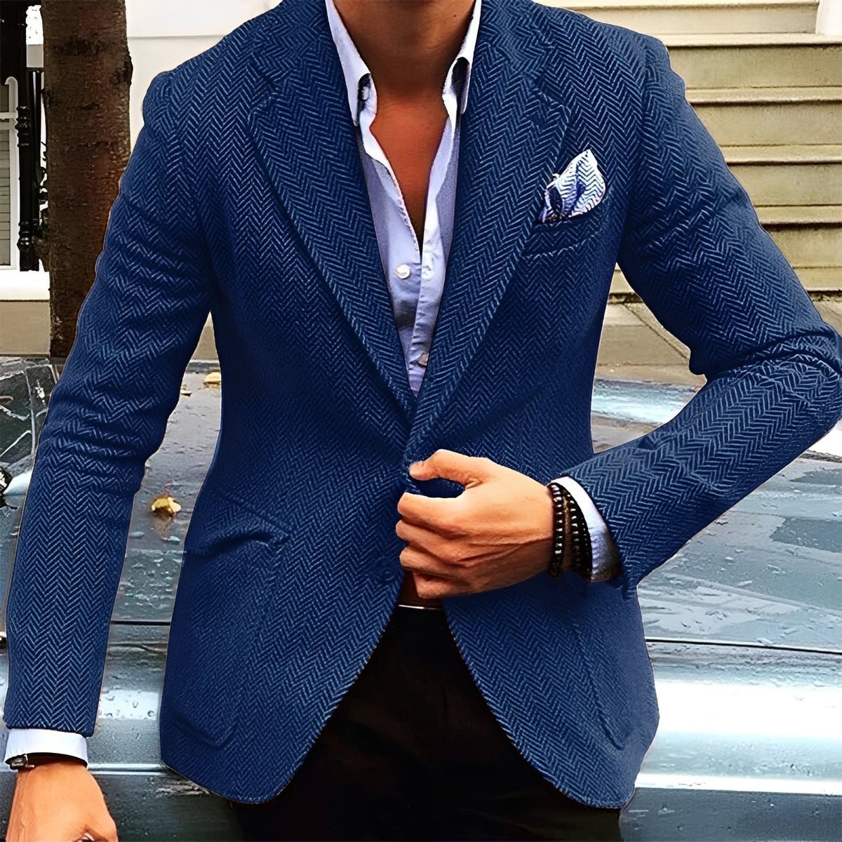 Herren Sakko - Einreihig, Reverskragen, Slim Fit, Klassischer Schnitt