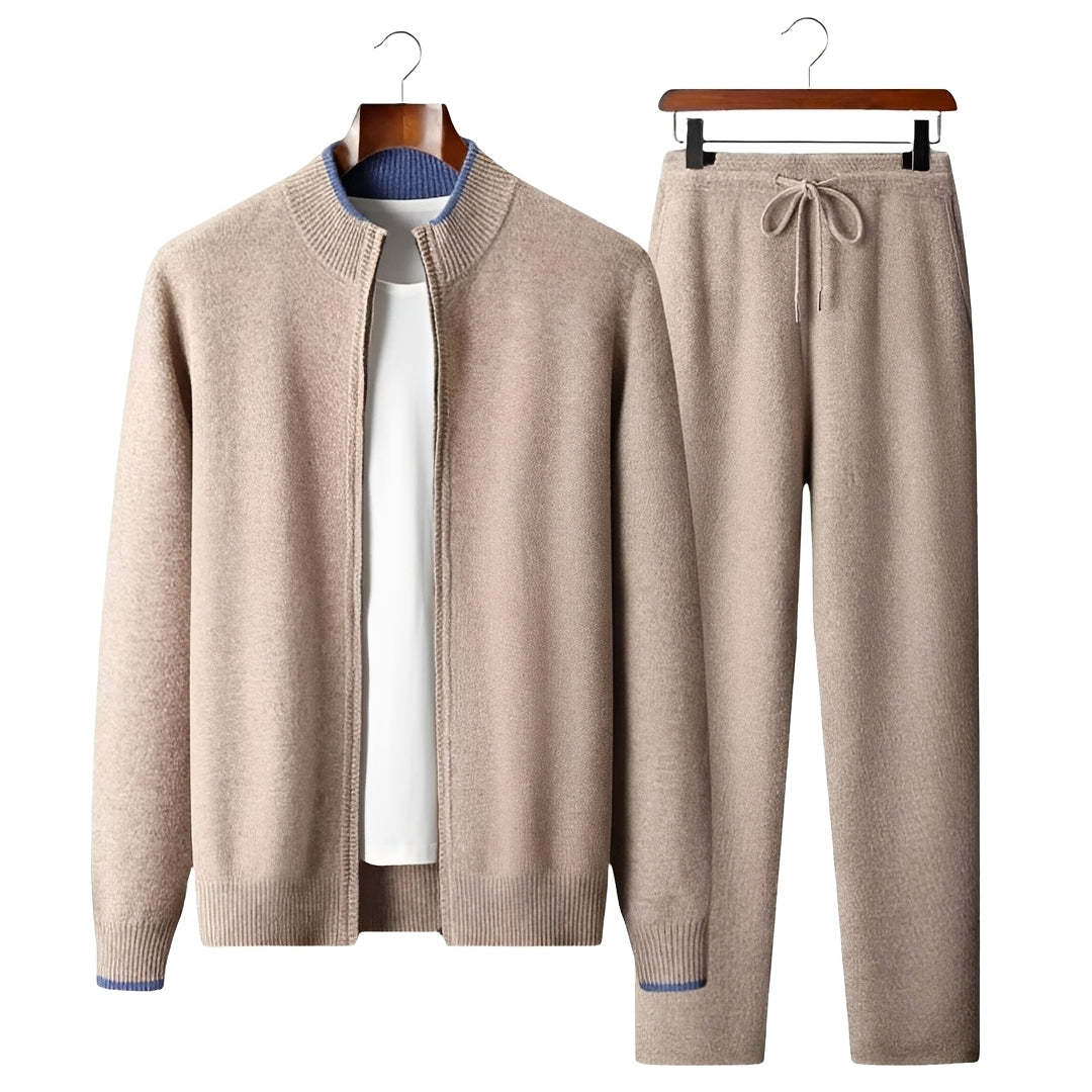 Herren Trainingsanzug mit Zip-Cardigan und Hose - Modern fit, casual Stil