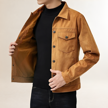 Herrenjacke im klassischen Stil mit Brusttaschen - Regular Fit