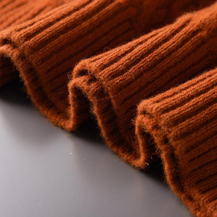 Herrenturtleneck-Pullover Regular Fit mit Strukturmuster und Rippkragen