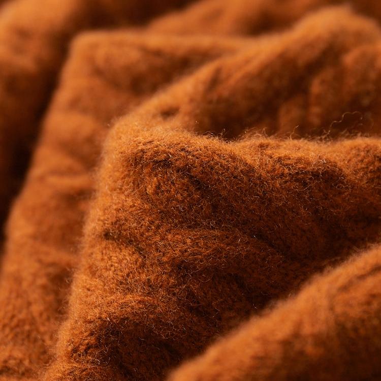Herrenturtleneck-Pullover Regular Fit mit Strukturmuster und Rippkragen