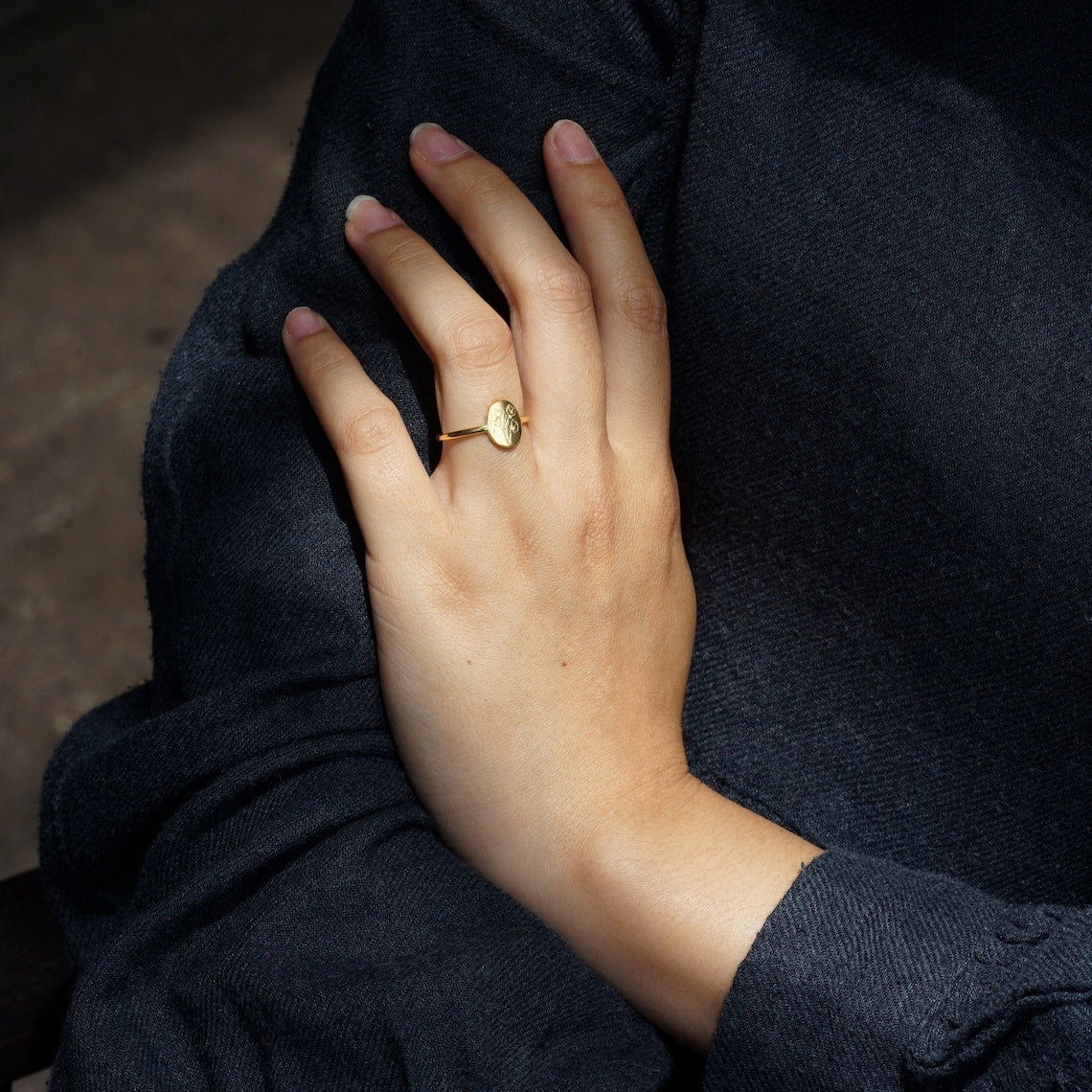 Ring Blume des Geburts - Delikater personalisierter Ring