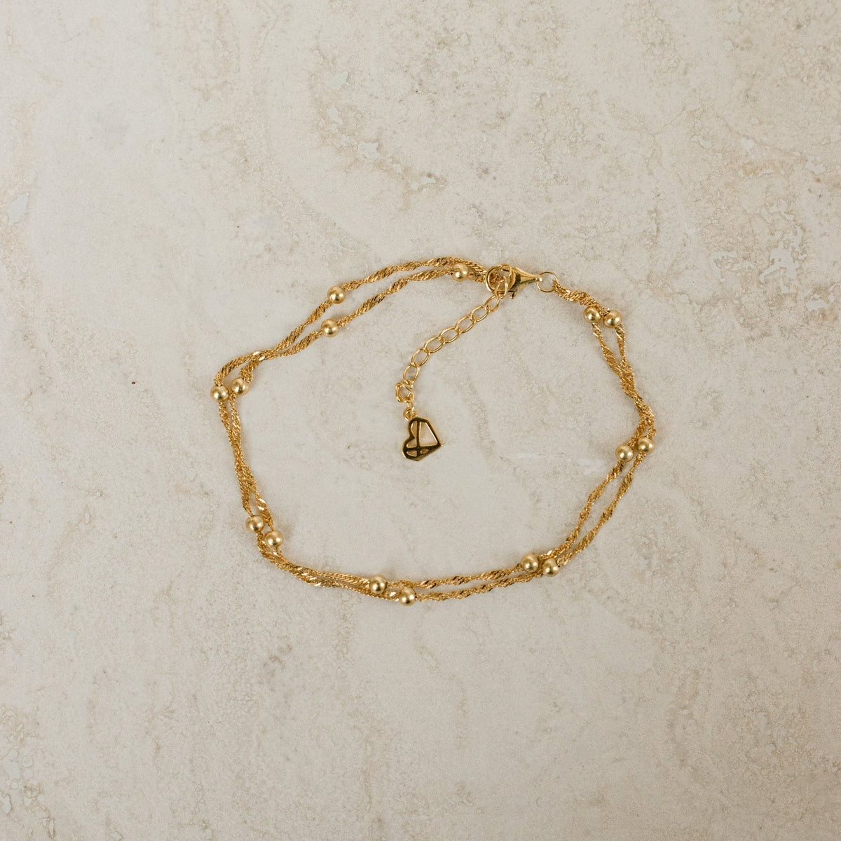 Doppeltes Perlenhalsband Ripple - Schichtarmband