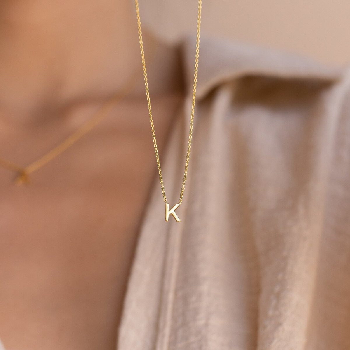 Jasmine – Zartes Halsband mit personalisiertem Anfangsbuchstaben