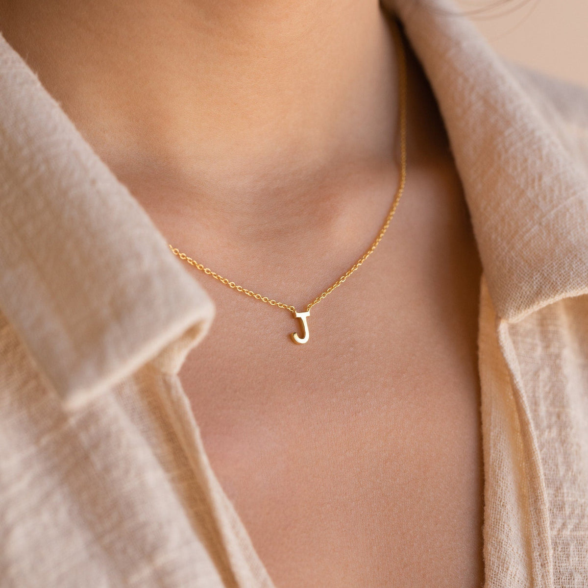 Jasmine – Zartes Halsband mit personalisiertem Anfangsbuchstaben