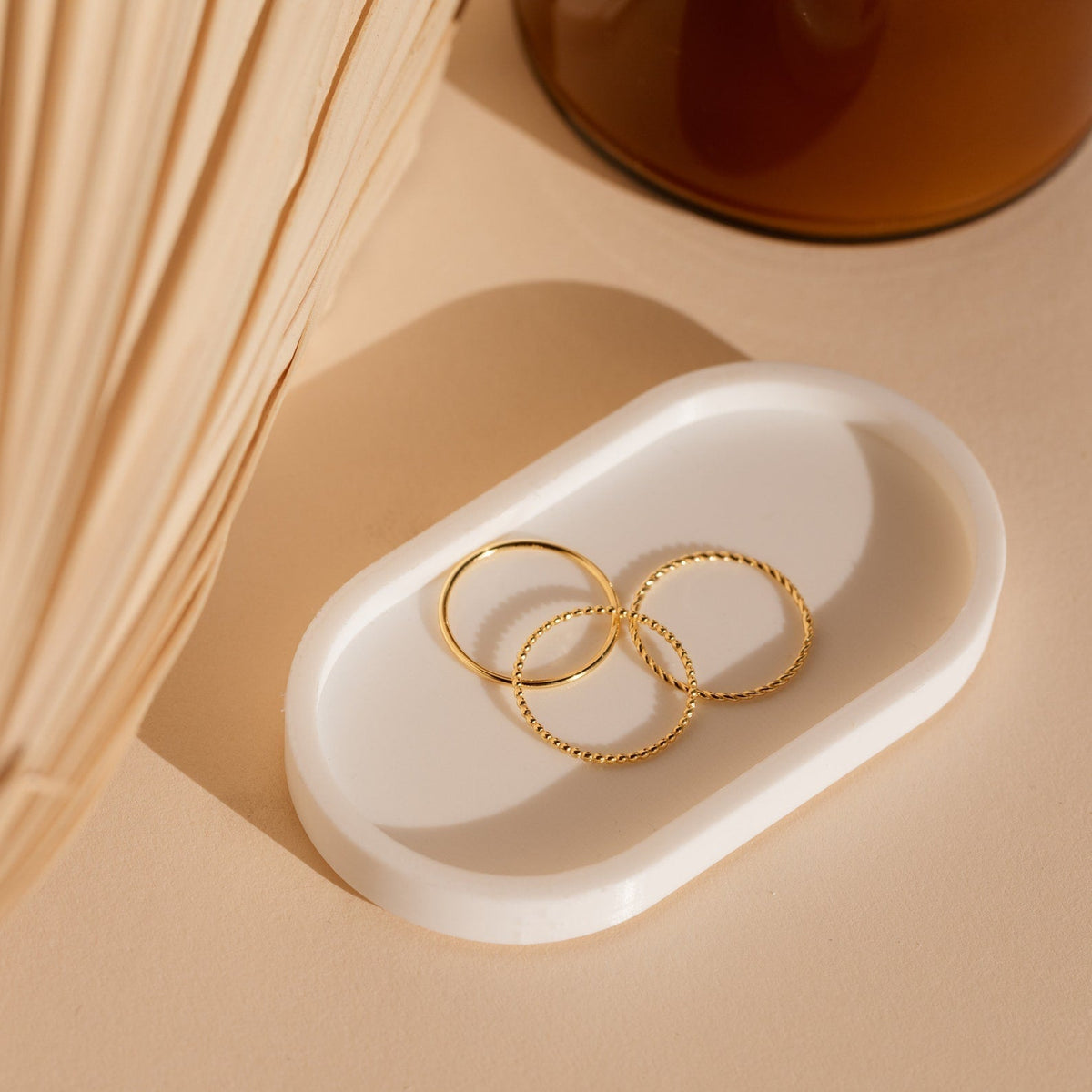 Set von dünnen Ringen - Stapelringe