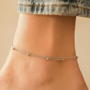 Ankelarmband Stil Silber 2