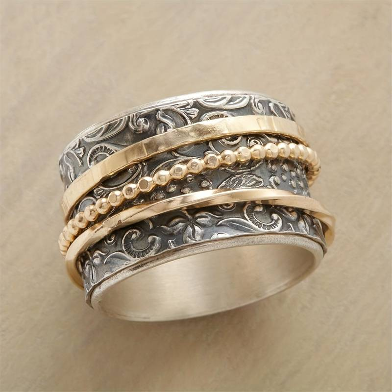 Cherilyn – Antikes Vintage-Ring aus Gold und Silber