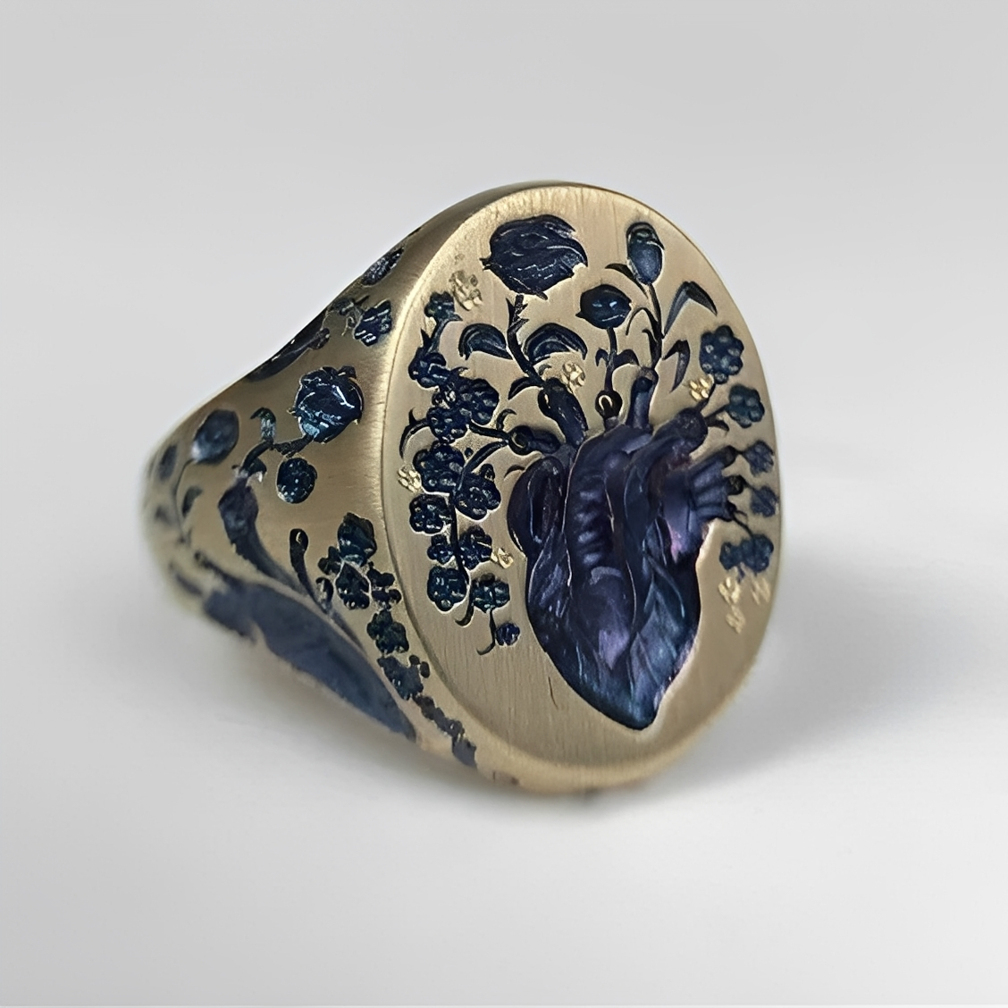 Han – Vintage Gold Floral Ring