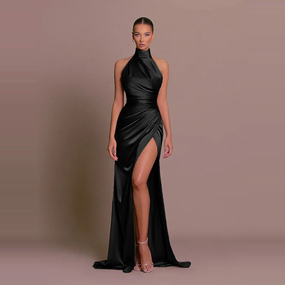 Avigail - Stilvolles Abendkleid mit hohem Schlitz