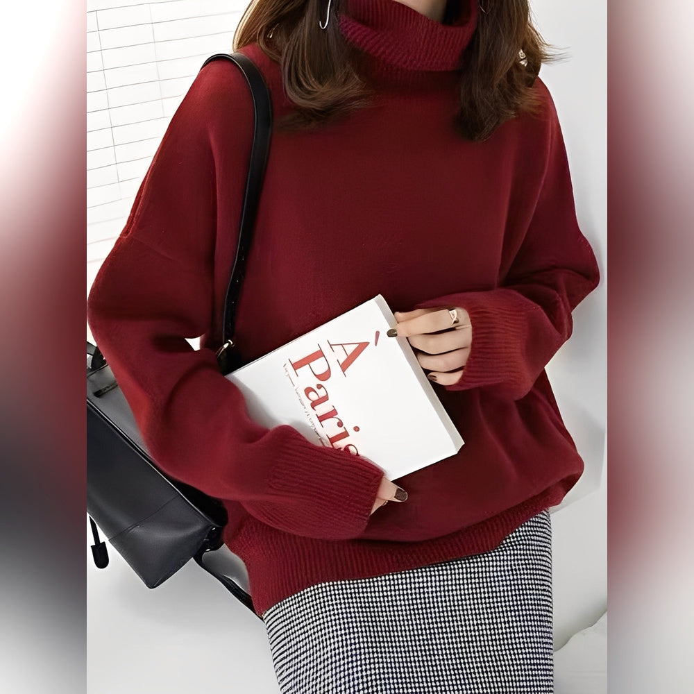 Yvette – Pullover mit hohem Kragen für Damen