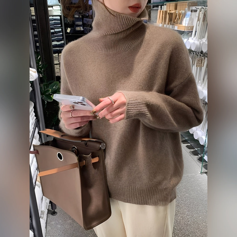 Yvette – Pullover mit hohem Kragen für Damen