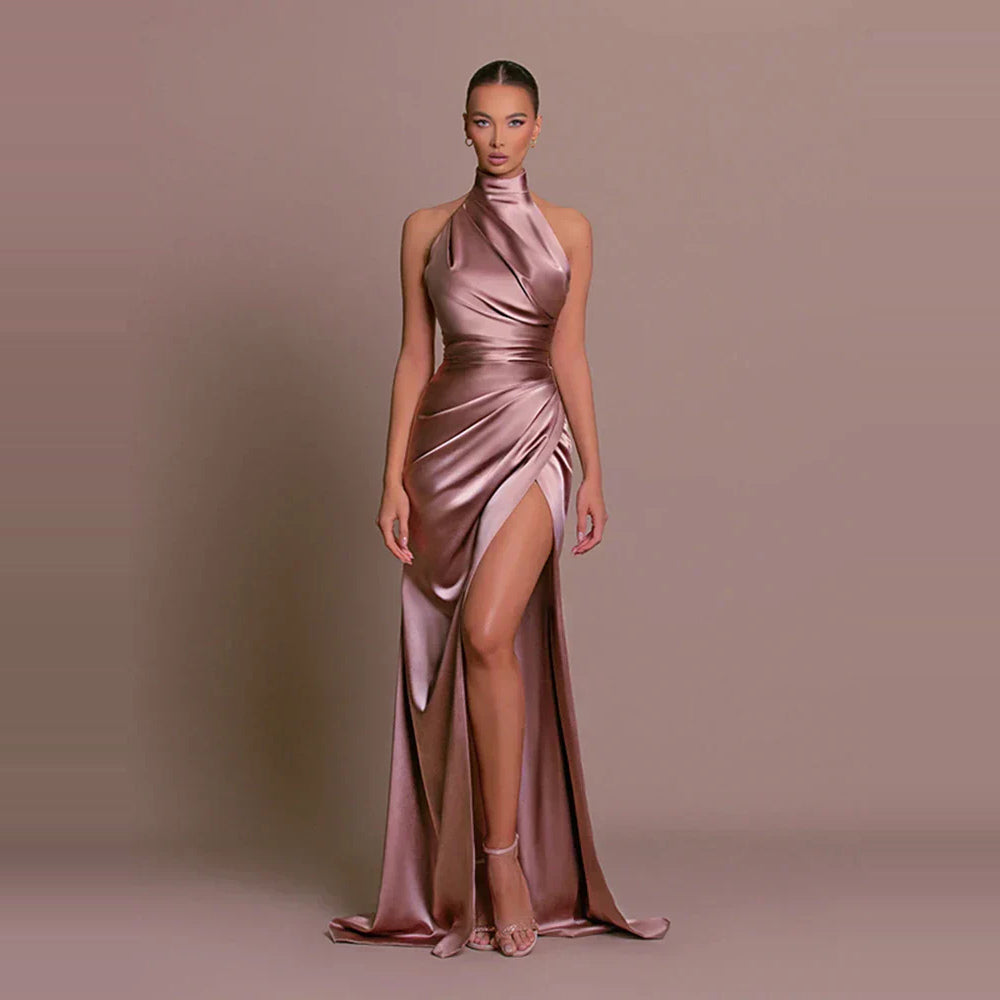 Avigail - Stilvolles Abendkleid mit hohem Schlitz