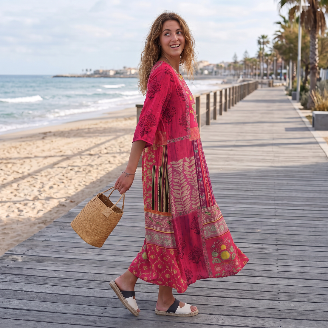 Josie - Elegantes Boho-Maxikleid
