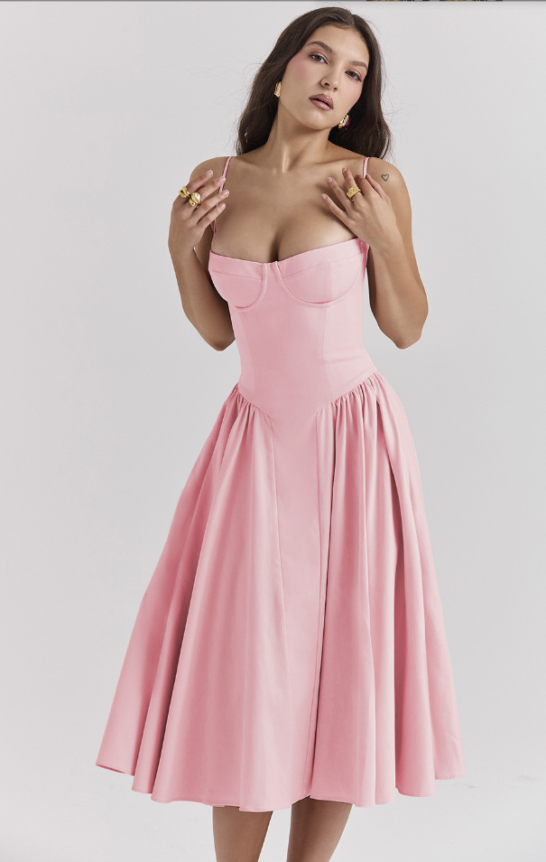 Jutte - Ärmelloses Midi-Kleid für Damen