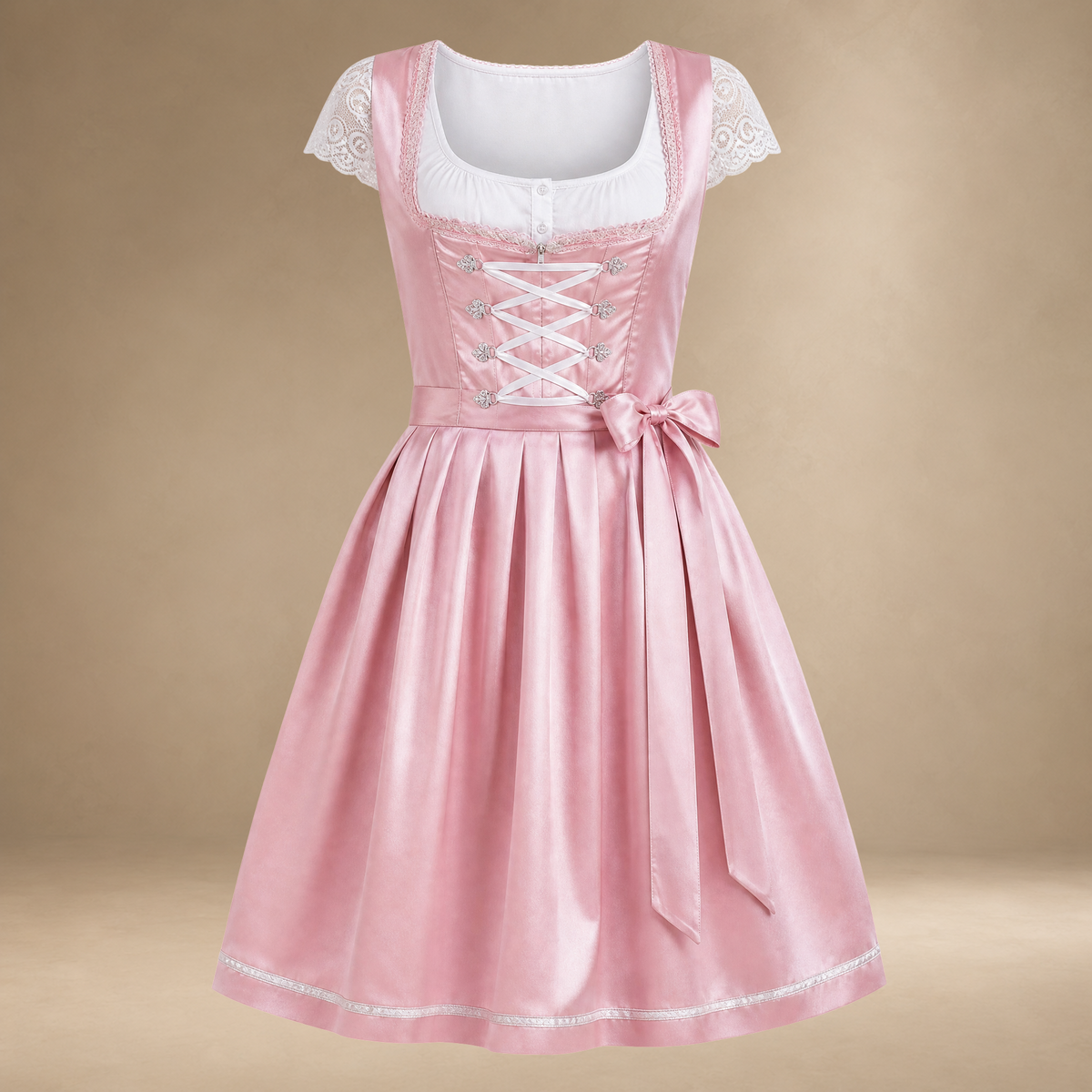Ariana - Einfaches Oktoberfest-Midikleid (Futter nicht enthalten)