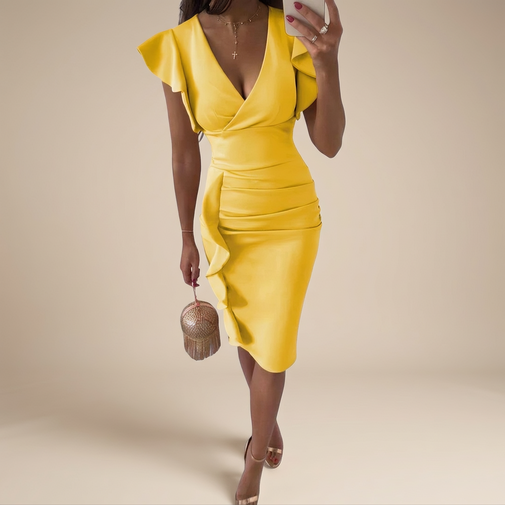 Marissa - Stilvolles Midi-Cocktailkleid