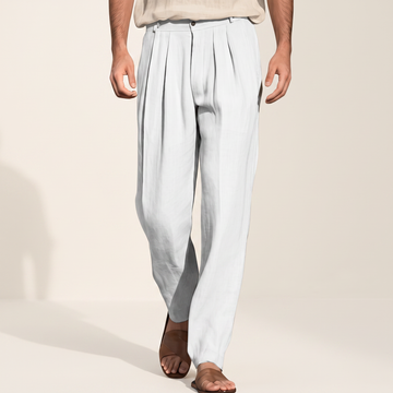Randall - Breite und komfortable Faltenhose