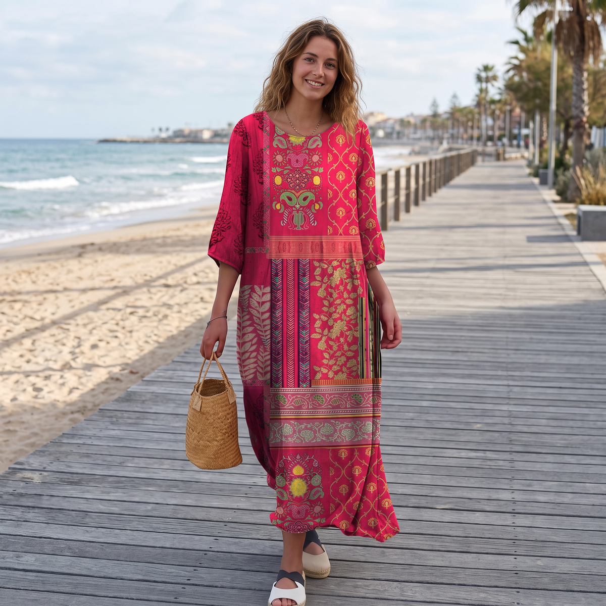 Josie - Elegantes Boho-Maxikleid