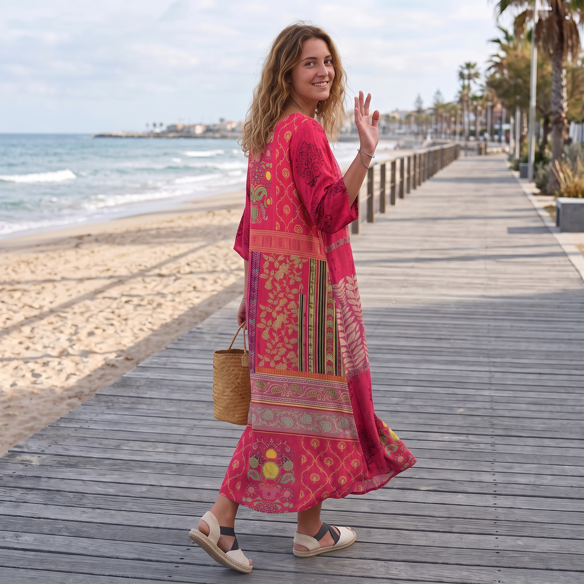 Josie - Elegantes Boho-Maxikleid
