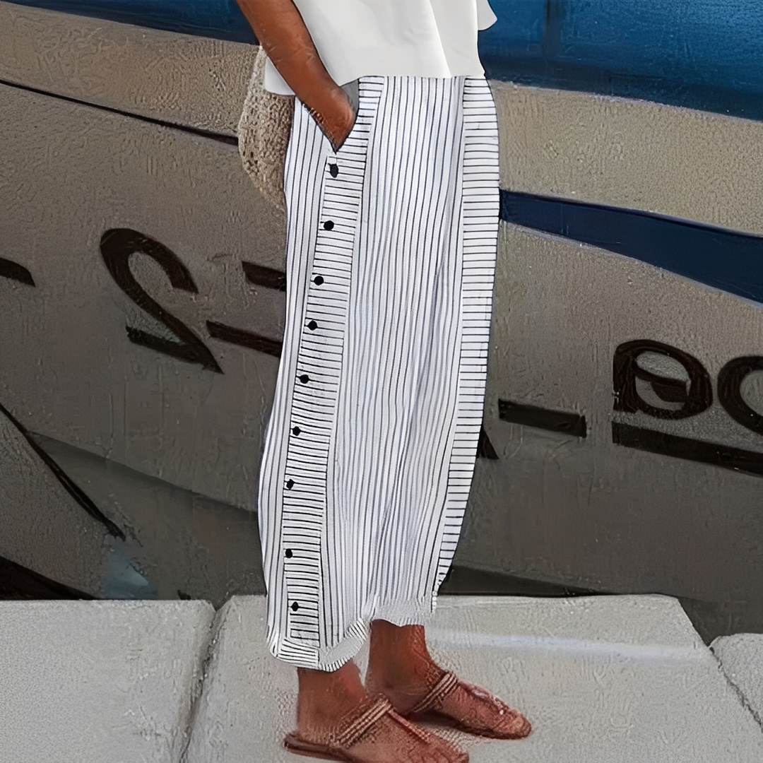 Charlyn - Komfortable Damenhose mit Streifen