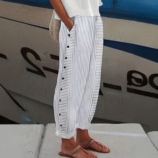 Charlyn - Komfortable Damenhose mit Streifen