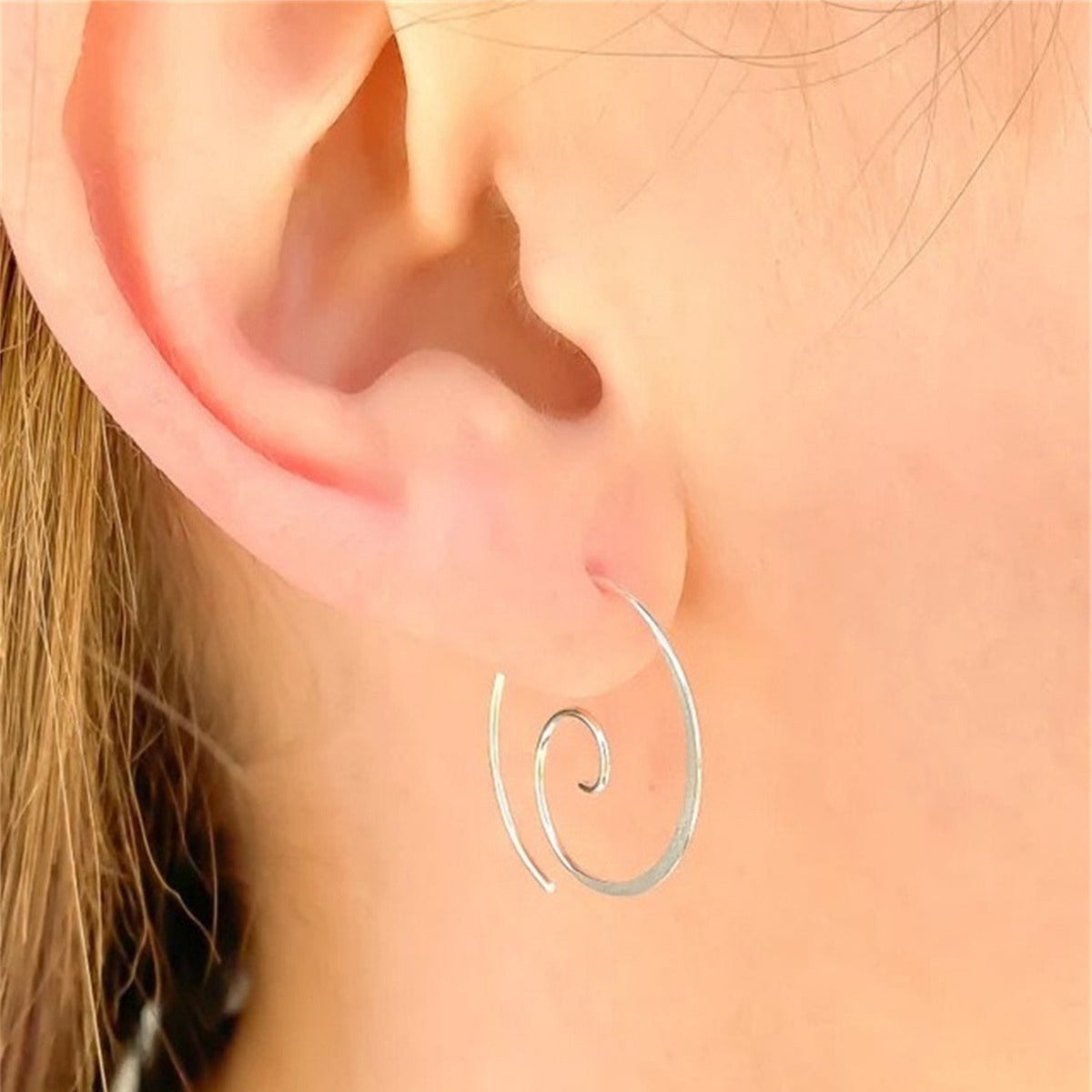 Yara – Ohrringe Spiralen Boho aus Silber
