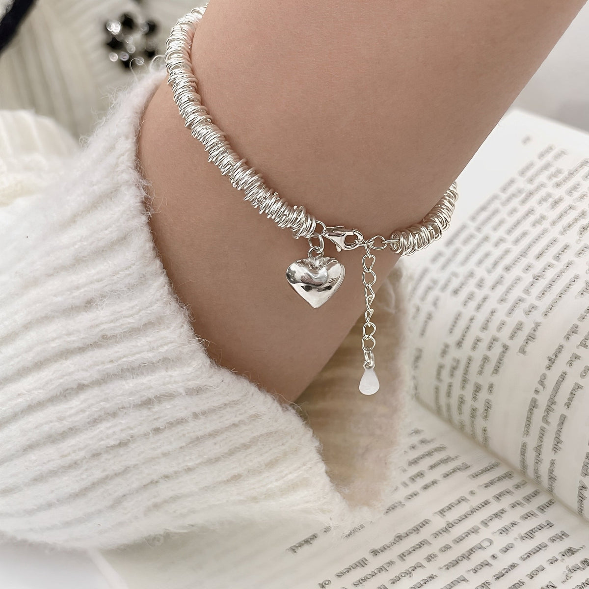 Marie – Elegante Silberarmband mit Herz