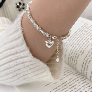 Marie – Elegante Silberarmband mit Herz