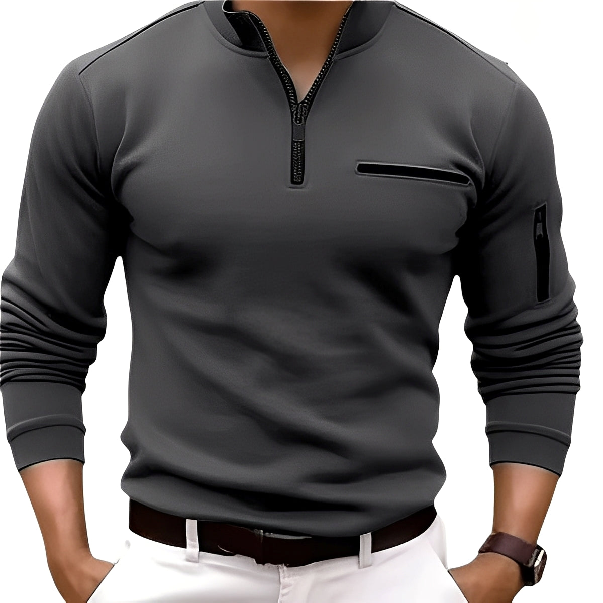 Marco - Stilvoller Zipper-Pullover