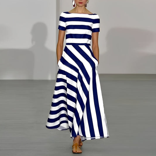 Charmaine – Elegantes gestreiftes Kleid
