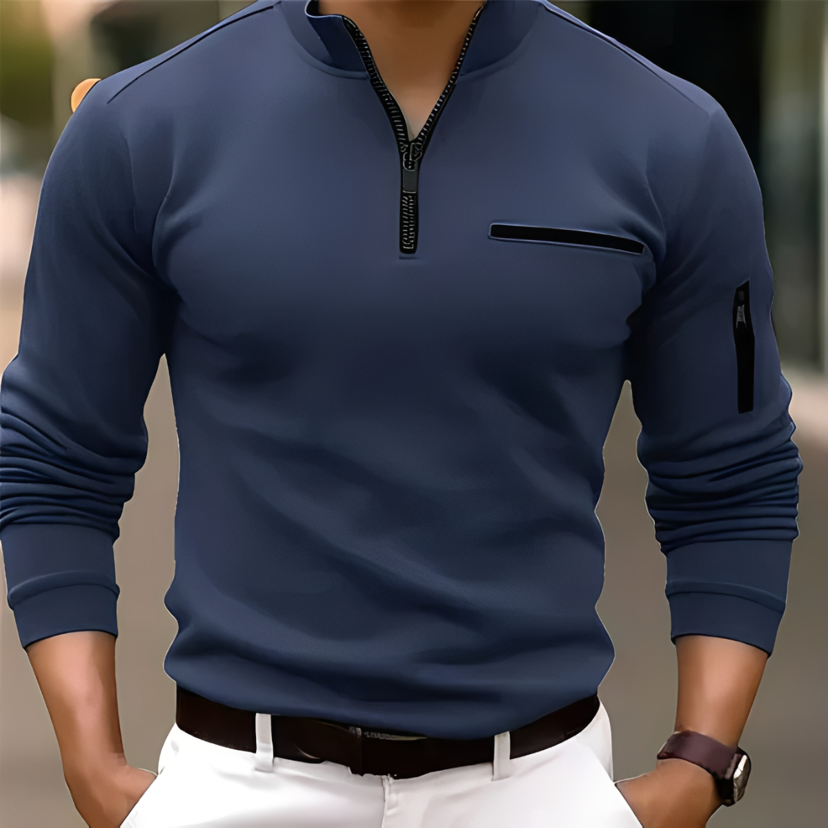 Marco - Stilvoller Zipper-Pullover