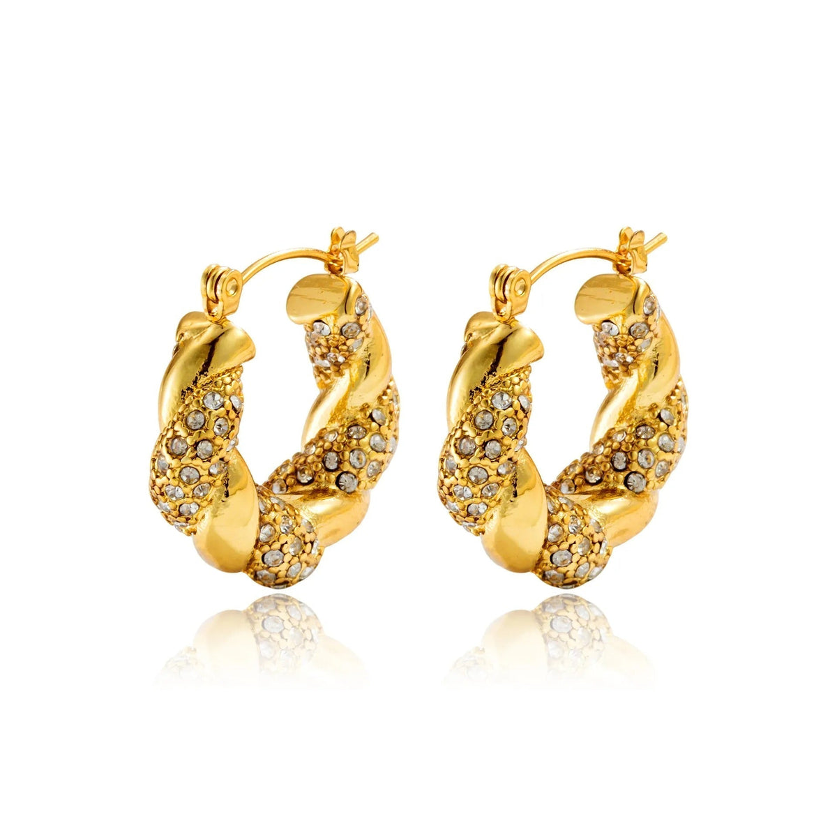 Alix – Ohrringe U-Twist in Gold