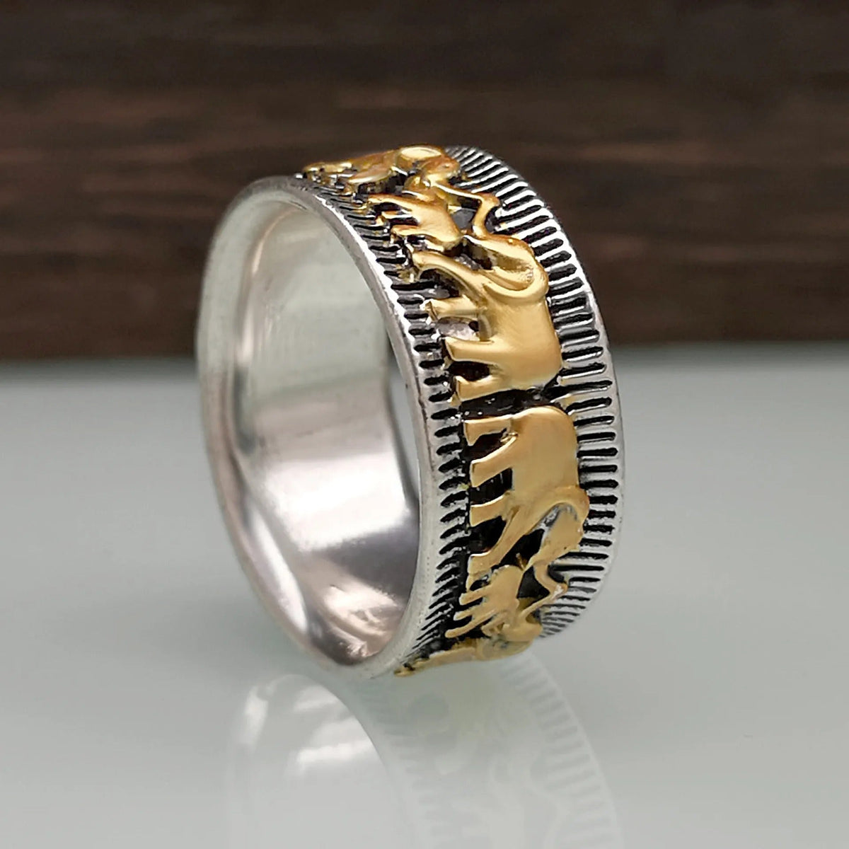 Eli – Anillo Elefant Gold Vintage