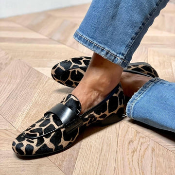 Katherina - Damenloafer mit schwarzen Details