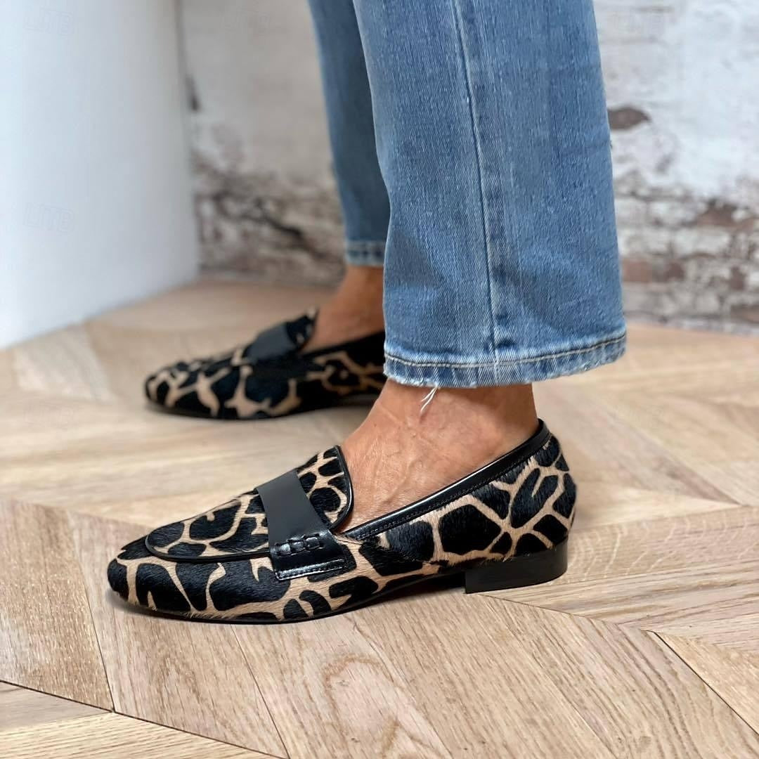Katherina - Damenloafer mit schwarzen Details