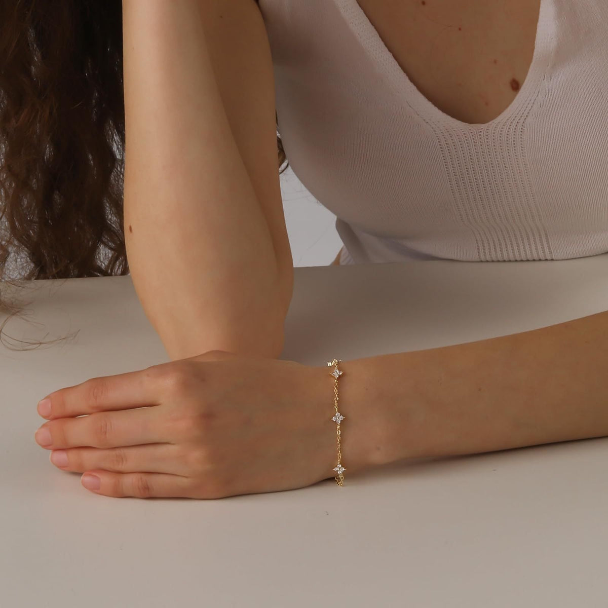 Soline – Kette aus klarem Kristall