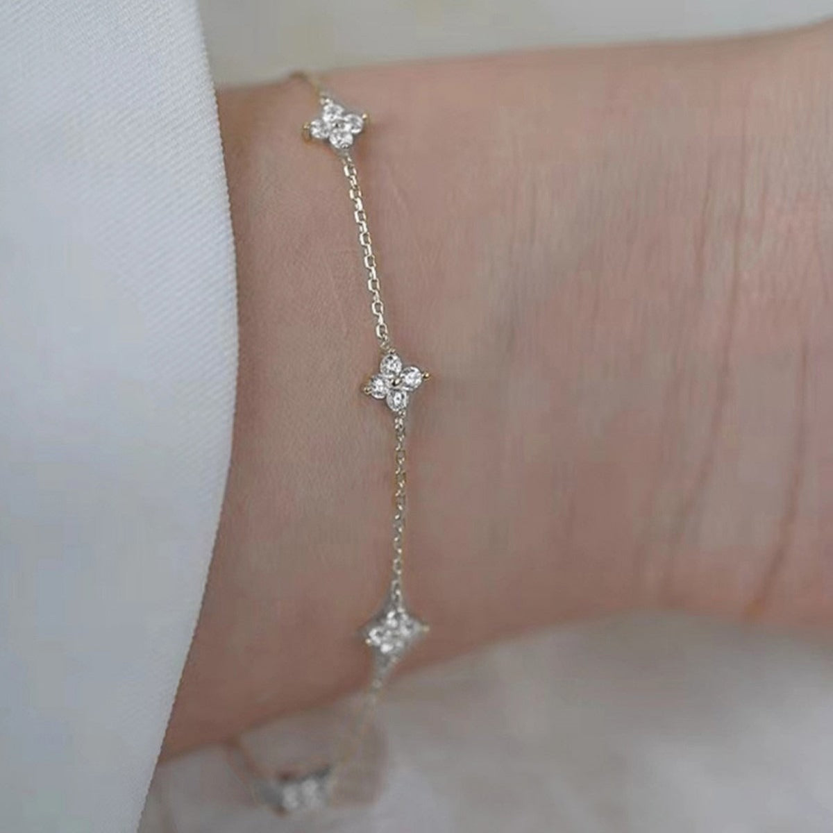 Soline – Kette aus klarem Kristall