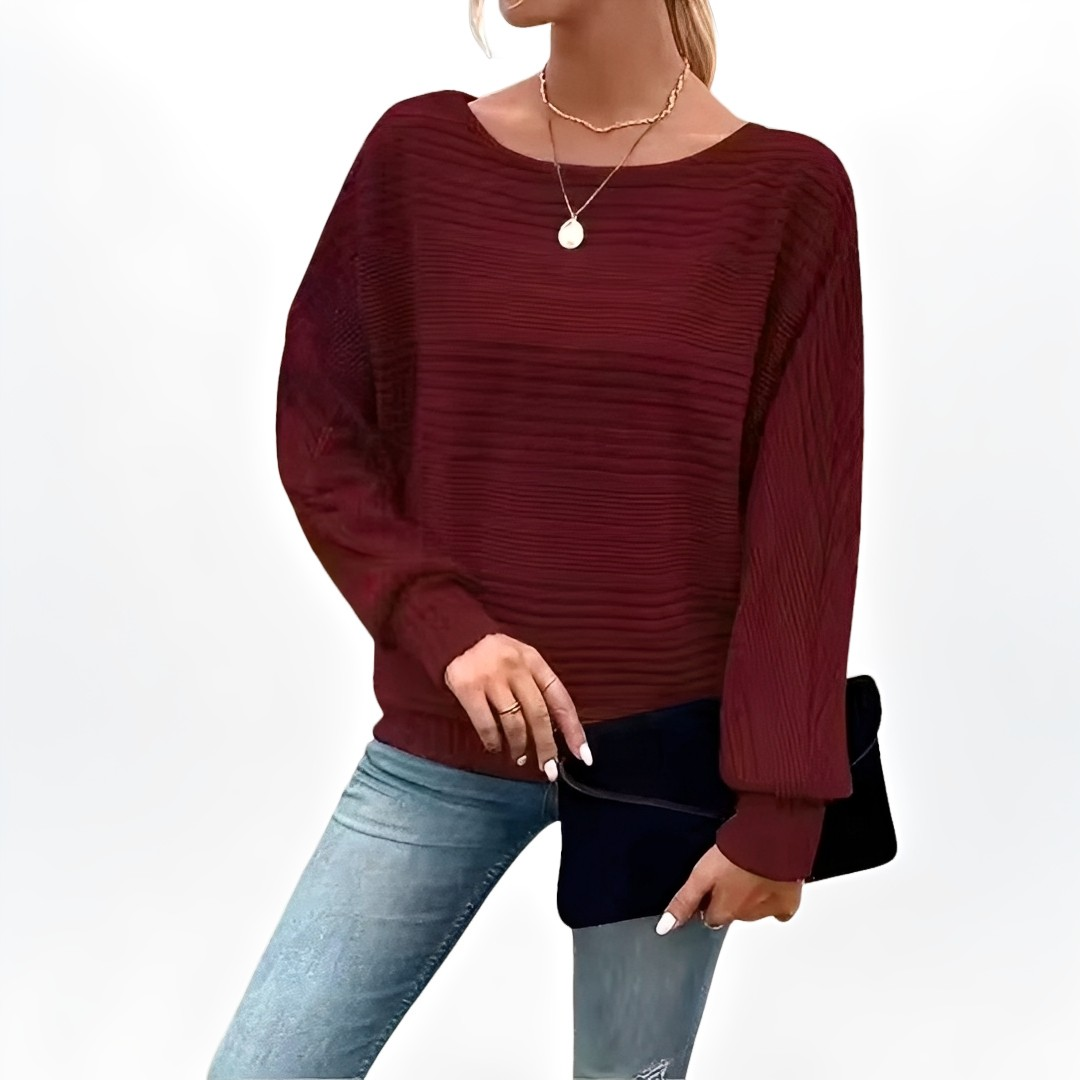 Eleanore - Bequemer gestreifter Pullover