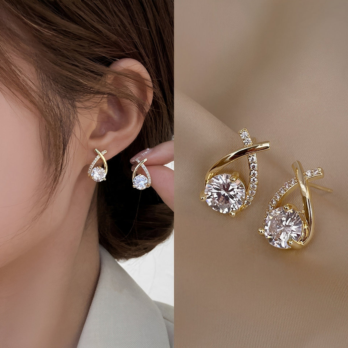 Arielle – Ohrringe aus 18 Karat Gold